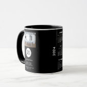 Foto 2024 Kalender für benutzerdefinierte Logos hi Tasse (Vorderseite Links)