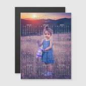 Foto 2024-Kalender hinzufügen | Magnetkarte (Vorne/Hinten)