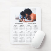 Foto 2024-Kalender hinzufügen | Mousepad (Mit Mouse)