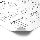 Foto 2024-Kalender hinzufügen | Poster (Ecke)