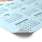 Foto 2024-Kalender hinzufügen | Poster (Ecke)