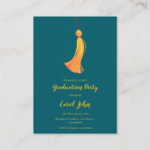 Foto 2025 Abschluss Tassel Party Mini Einladung (Vorderseite)