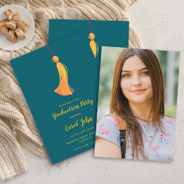 Foto 2025 Abschluss Tassel Party Mini Einladung