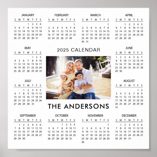 Foto 2025-Kalender hinzufügen | Poster (Vorne)