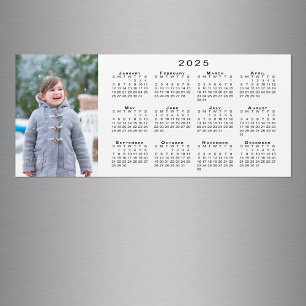 Foto 2025 Kalender im White Magnet hinzufügen