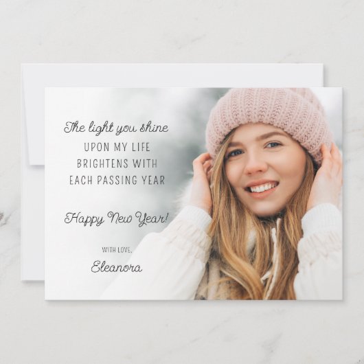 Foto 2025 Motivierend Feiertagskarte (Vorderseite)