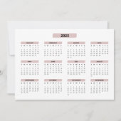 Foto 2025 Motivierend Feiertagskarte (Rückseite)