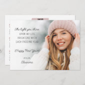 Foto 2025 Motivierend Feiertagskarte (Vorne/Hinten)