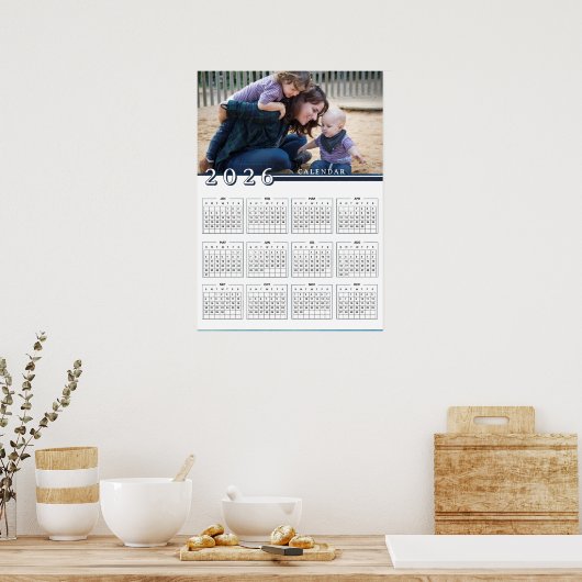Foto 2026-Kalender hinzufügen Poster (Küche)
