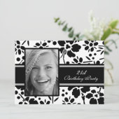 Foto 21. Geburtstag Party Einladungen (Stehend Vorderseite)