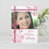 Foto 21. Geburtstag Party Einladungen (Stehend Vorderseite)