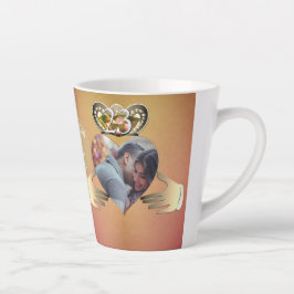 Foto 23. Hochzeitstag Topaz Claddagh Latt Milchtasse