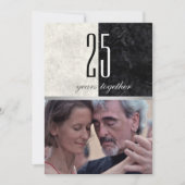 Foto 25. Hochzeitstag Einladung (Vorderseite)