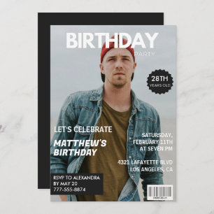Foto 28. Geburtstag Einladungen für ihn Magazine