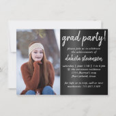 FOTO 2 | Chic Script Simple Keepake Einladung (Rückseite)