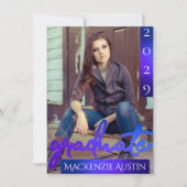 FOTO 2 | Mermaid Ombre Blue Green Party Einladung (Vorderseite)