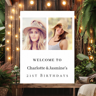 Foto 2 Personen Geburtstag Moderner Empfang Poster