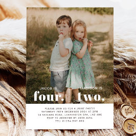 Foto 2. und 4. Gemeinsame Geburtstagseinladung Einladung