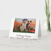 Foto, 2 Westernhunde Karte (Rückseite)