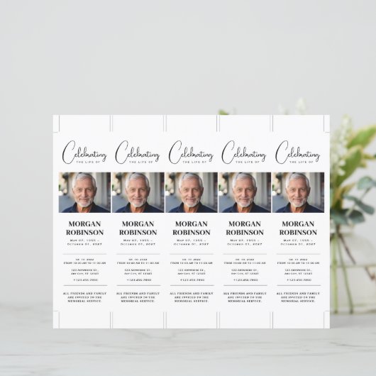 Foto 2x7" DIY Elegantes Lesezeichen Vorlage (Stehend Vorderseite)