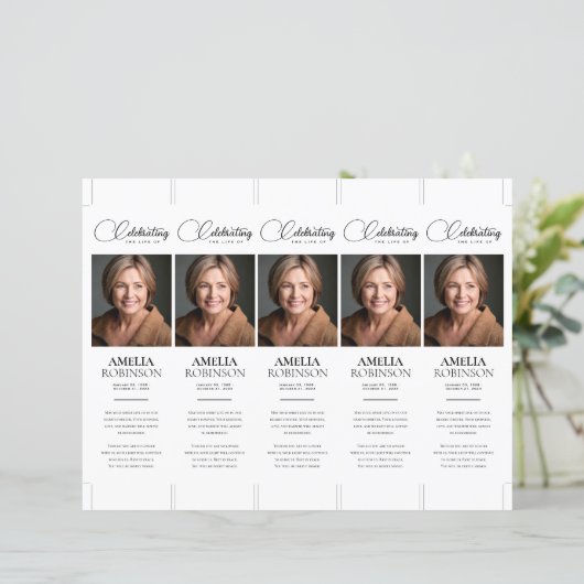 Foto 2x7" DIY Elegantes Lesezeichen Vorlage (Stehend Vorderseite)