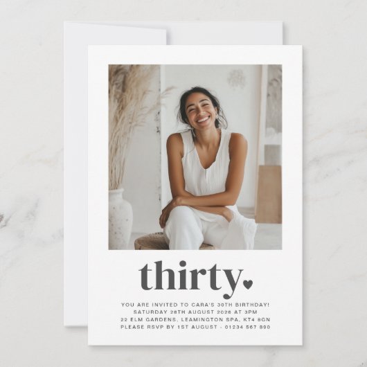 Foto 30 einladung (Vorderseite)