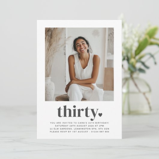 Foto 30 einladung (Stehend Vorderseite)