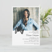 Foto 30. Geburtstagsfeier Einladung (Stehend Vorderseite)