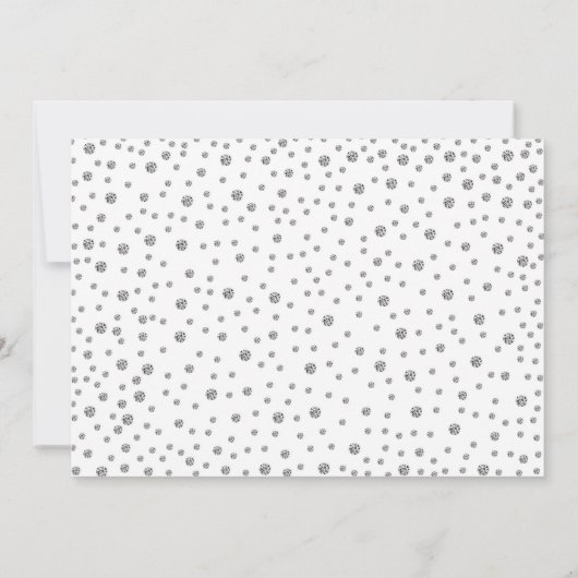 Foto 30. Hochzeitstag - Silberweiß Einladung (Rückseite)