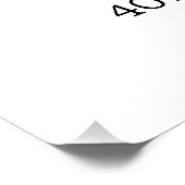 Foto 40. Geburtstag Begrüßungszeichen | Schau mal, Poster (Ecke)