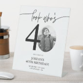 Foto 40. Geburtstag Begrüßungszeichen | Schau mal, Sockelschild (In Situ)