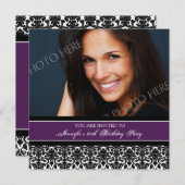 Foto 40. Geburtstag Party Einladungen (Vorne/Hinten)