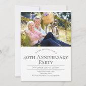 Foto 40. Hochzeitstag Einladung (Vorderseite)