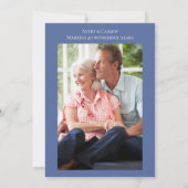 Foto 40. Hochzeitstag Einladung (Rückseite)