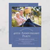 Foto 40. Hochzeitstag Einladung (Vorne/Hinten)