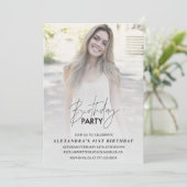 Foto 41. Geburtstagsfeier Einladung (Stehend Vorderseite)