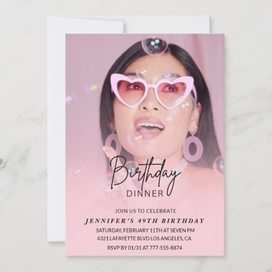 Foto 49. Geburtstagseinladungen Geburtstagsessen Einladung (Vorderseite)