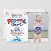 FOTO - 4. Juli Geburtstagsparty Einladung (Vorderseite)