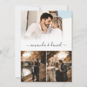 Foto 4 Overlay Elegante Moderne Hochzeit Einladung (Rückseite)