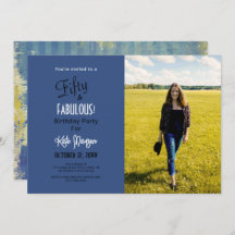 Foto 50 & FABULOUS 50. Geburtstagsparty Blue