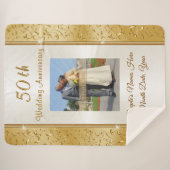 Foto-50. Hochzeits-Jahrestagthrow-Decken-Namen Sherpadecke (Vorderseite (Horizontal))