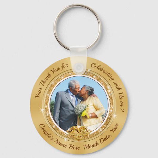 Foto 50. Hochzeitstag Giveaways Favoriten Schlüsselanhänger (Vorderseite)