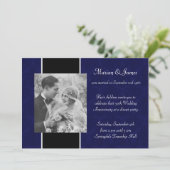 Foto 50. Hochzeitstag Party Einladung (Stehend Vorderseite)