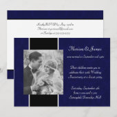 Foto 50. Hochzeitstag Party Einladung (Vorne/Hinten)