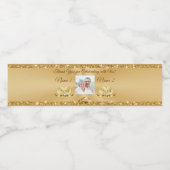 Foto 50 Jahre Jubiläum Wasserflaschen Etiketten (Einzelnes Label)