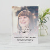 Foto 53. Geburtstagsfeier Einladung (Stehend Vorderseite)