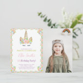 Foto 5. Geburtstag Einladung (Stehend Vorderseite)