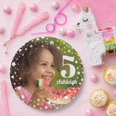 Foto 5th Birthday Paper Plate Pappteller (Party)