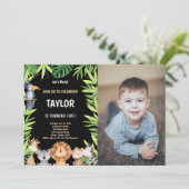 Foto 5th Wild One Birthday Einladungen (Stehend Vorderseite)