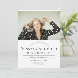 Foto 60. Geburtstag Einladung